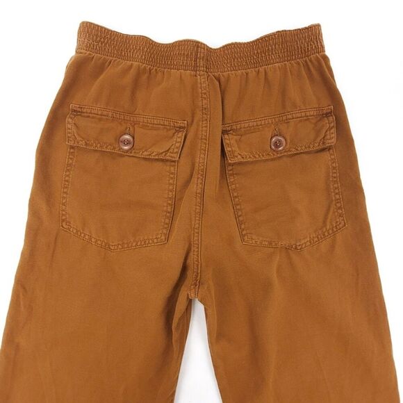THE GREAT Ranger Baggy Straight Ankle Crop Utility Pants Military Rust Brown 26 - Picture 6 of 7